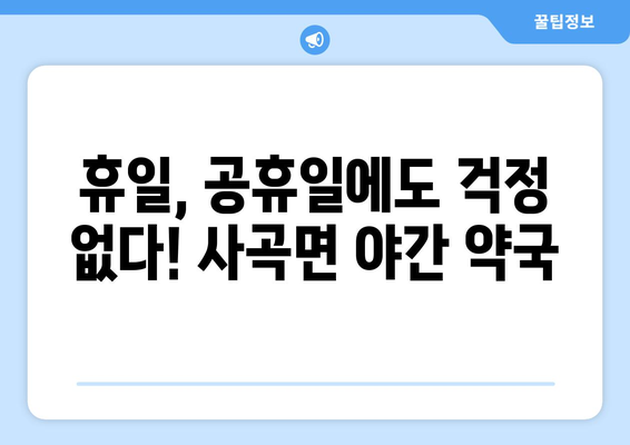 충청남도 공주시 사곡면 24시간 토요일 일요일 휴일 공휴일 야간 약국