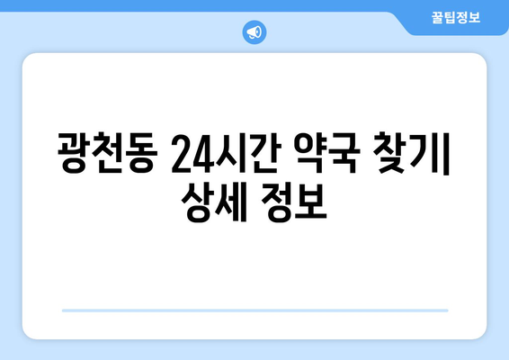 광주시 서구 광천동 24시간 토요일 일요일 휴일 공휴일 야간 약국