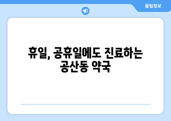 대구시 동구 공산동 24시간 토요일 일요일 휴일 공휴일 야간 약국