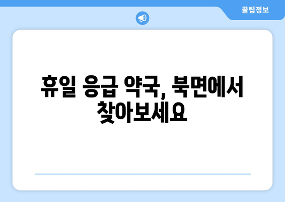 전라남도 화순군 북면 24시간 토요일 일요일 휴일 공휴일 야간 약국