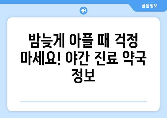 전라남도 장흥군 안양면 24시간 토요일 일요일 휴일 공휴일 야간 약국