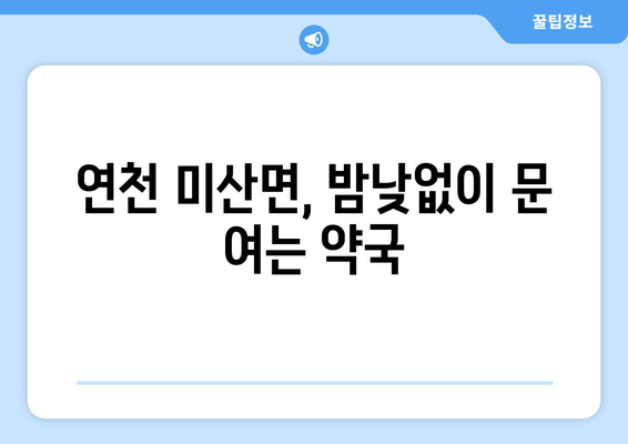 경기도 연천군 미산면 24시간 토요일 일요일 휴일 공휴일 야간 약국